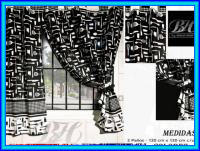 Cortinas de tela blackout voile madras.